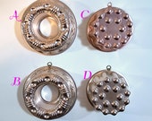 Assorted Round Copper Jello Molds - Copper Aluminum Jello Cake Molds Hanging Wall Decor Copper Round Circline Shapes Traditional