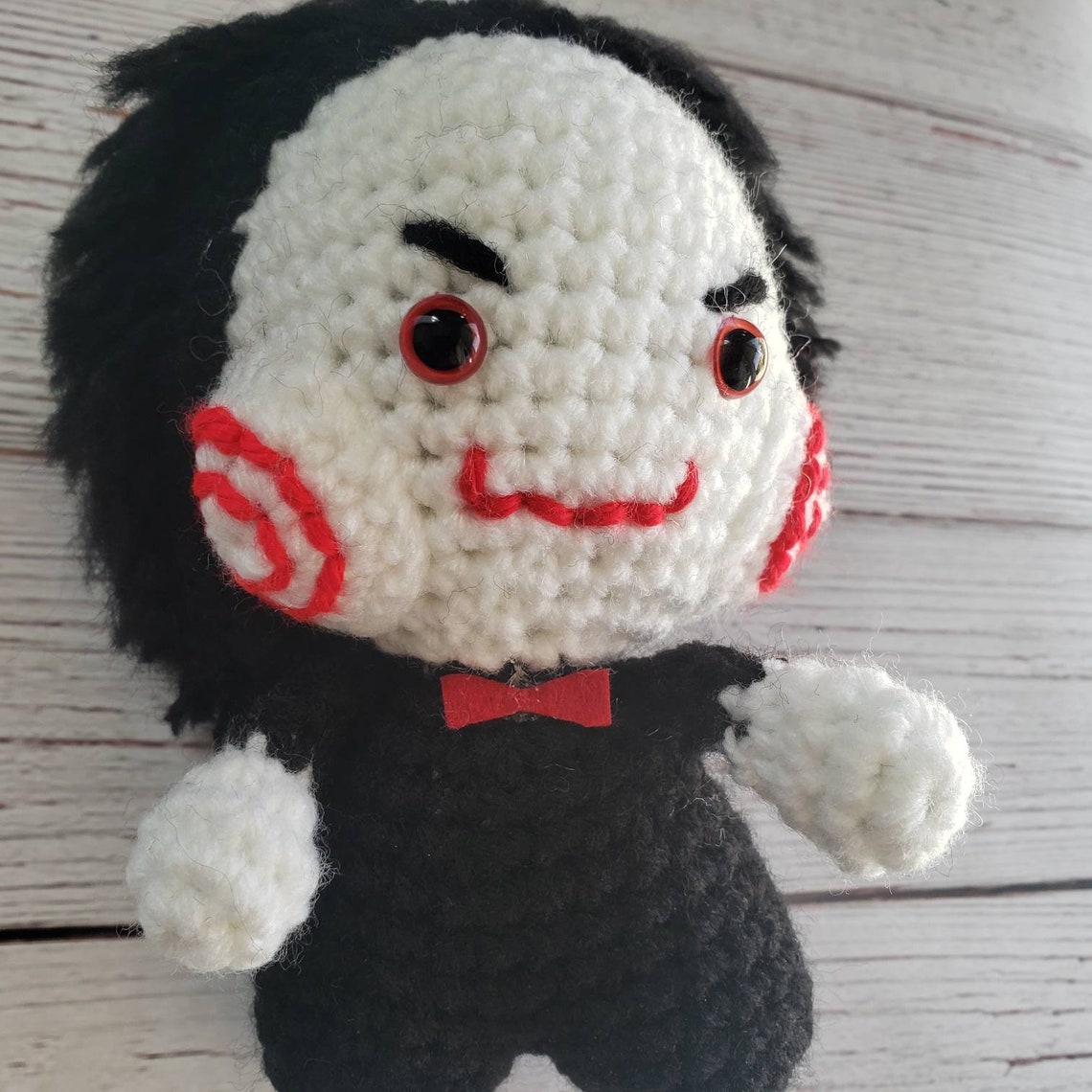 Saw Jigsaw Jigsaw Crochet Doll Amigurumi Jigsaw Horror Etsy