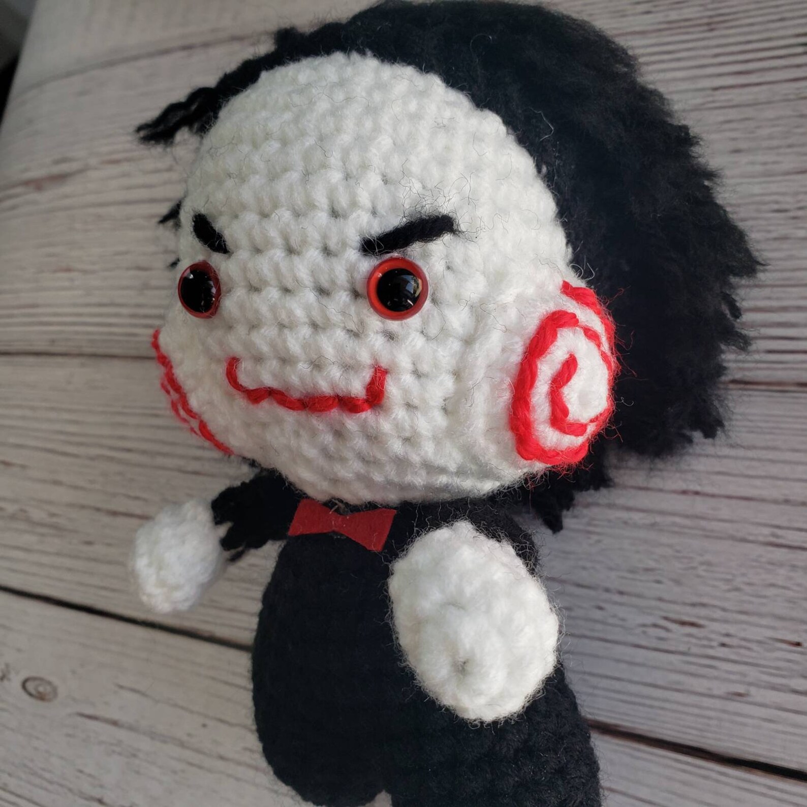 Saw Jigsaw Jigsaw Crochet Doll Amigurumi Jigsaw Horror Etsy