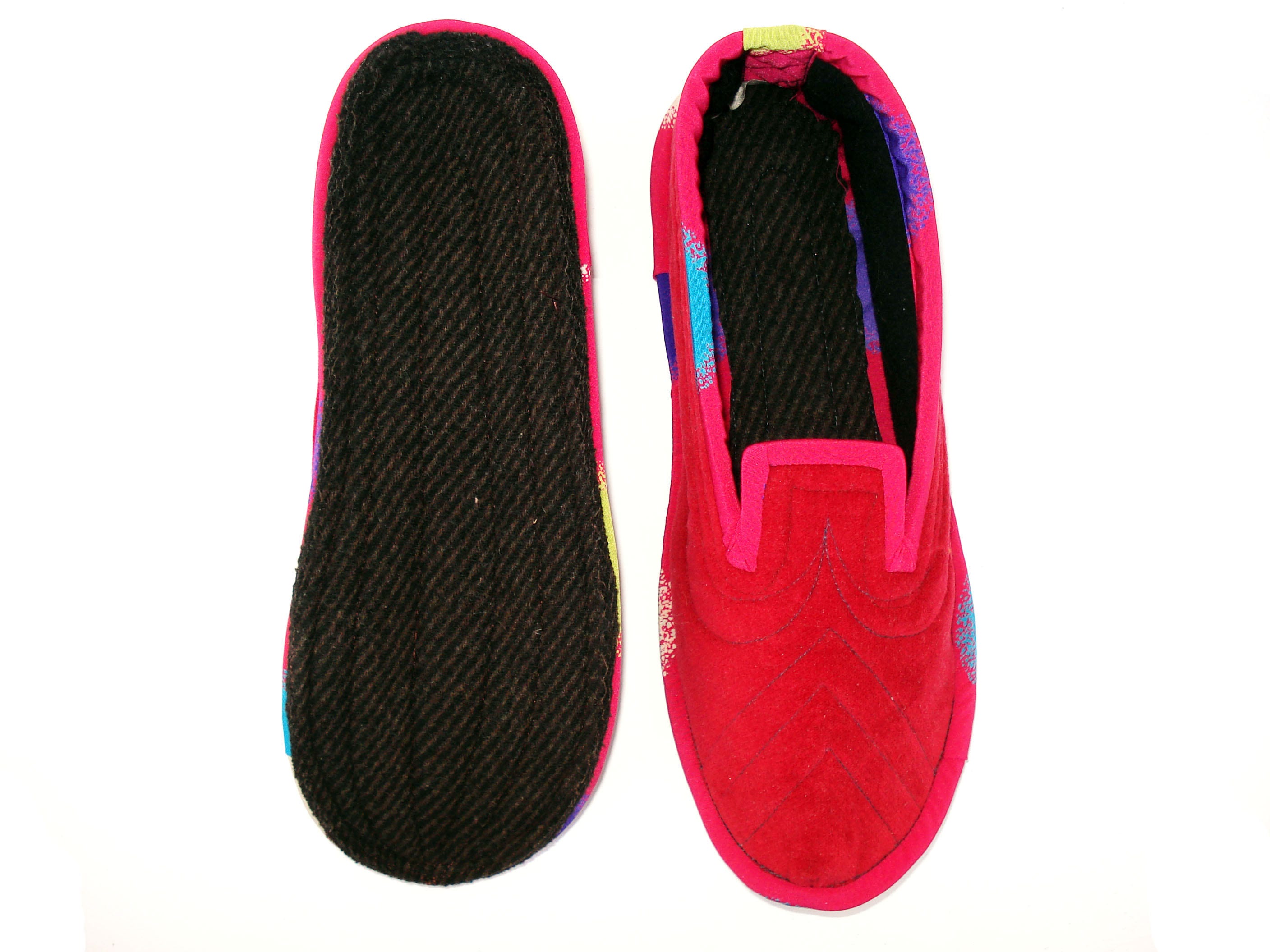 Red Velvet Womens Slippers, Comfy Slippers Women, House Slippers Woman ...
