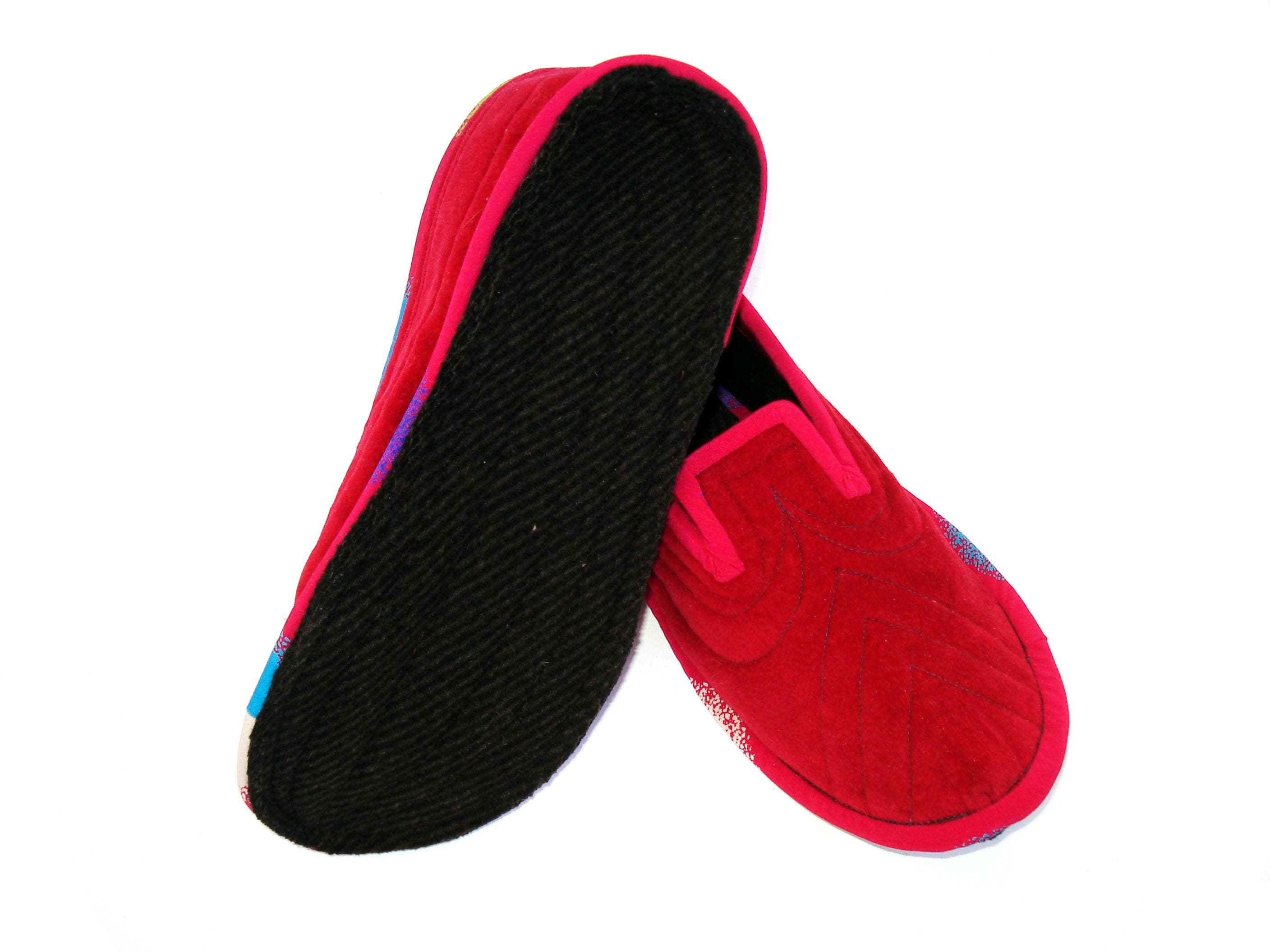 Red Velvet Womens Slippers, Comfy Slippers Women, House Slippers Woman ...