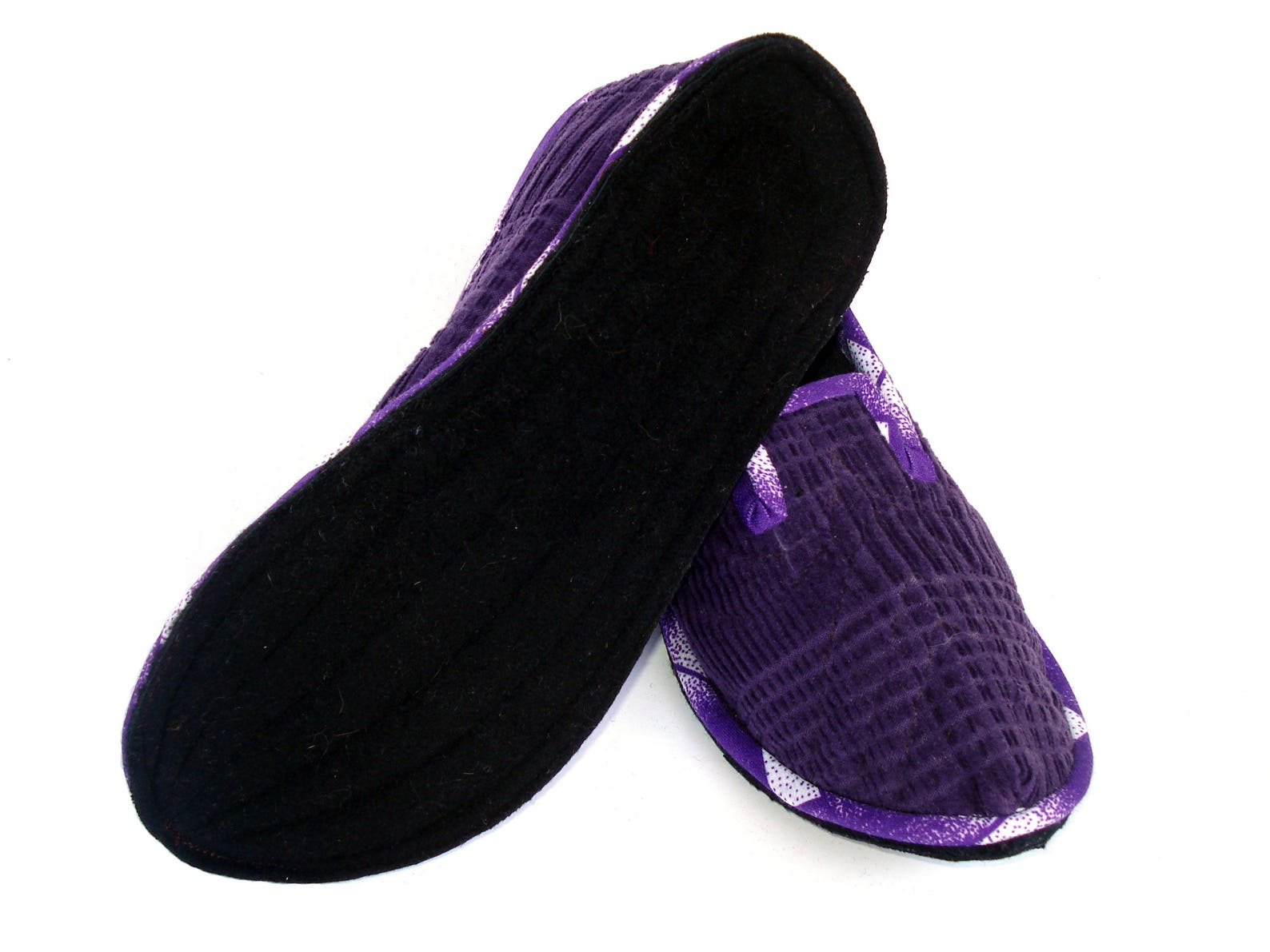 Purple Velvet House Slippers Wool House Women Slippers Wool - Etsy