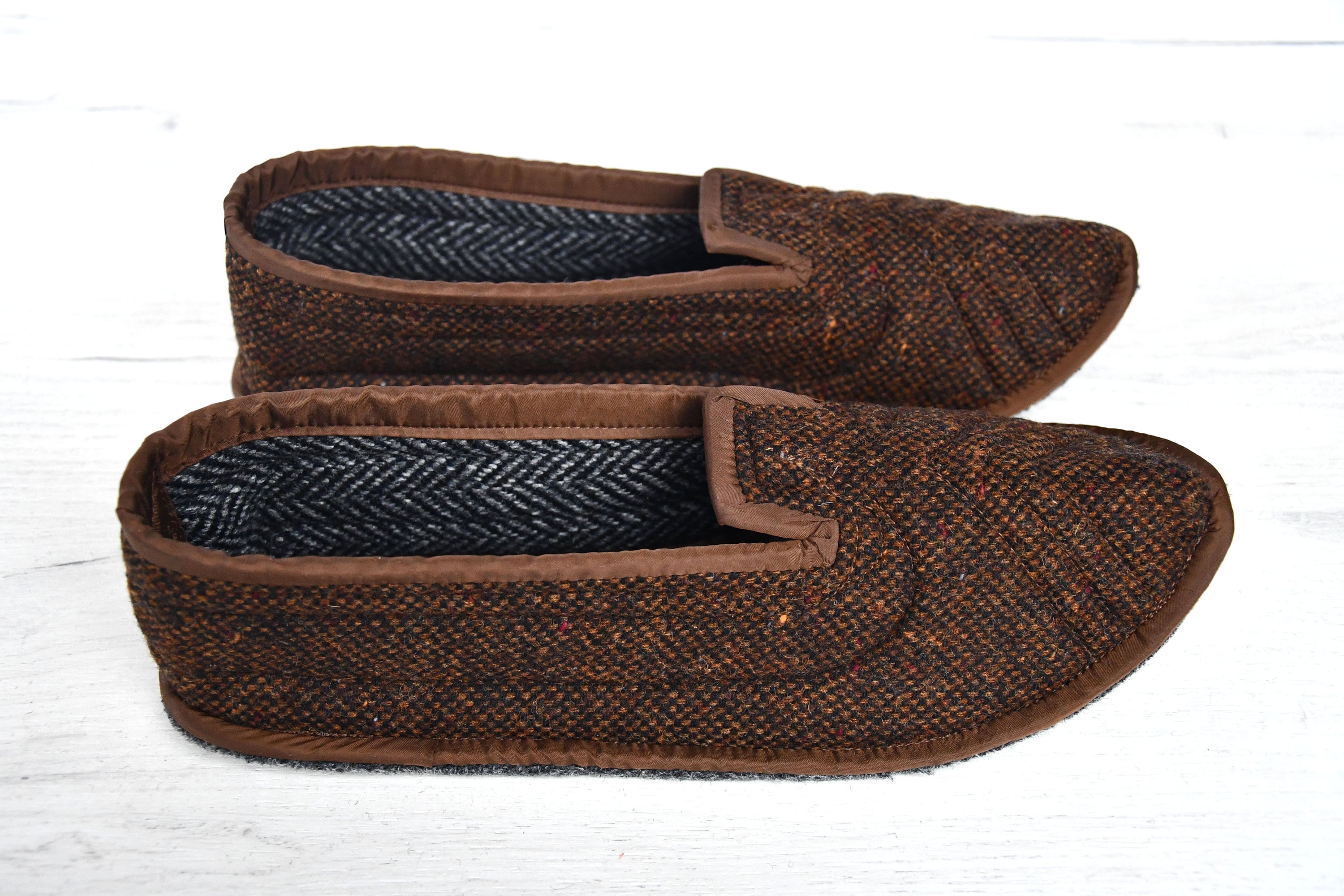 Wool House Slippers Men, Men Slippers, Wool Men Shoes, Warm Slippers