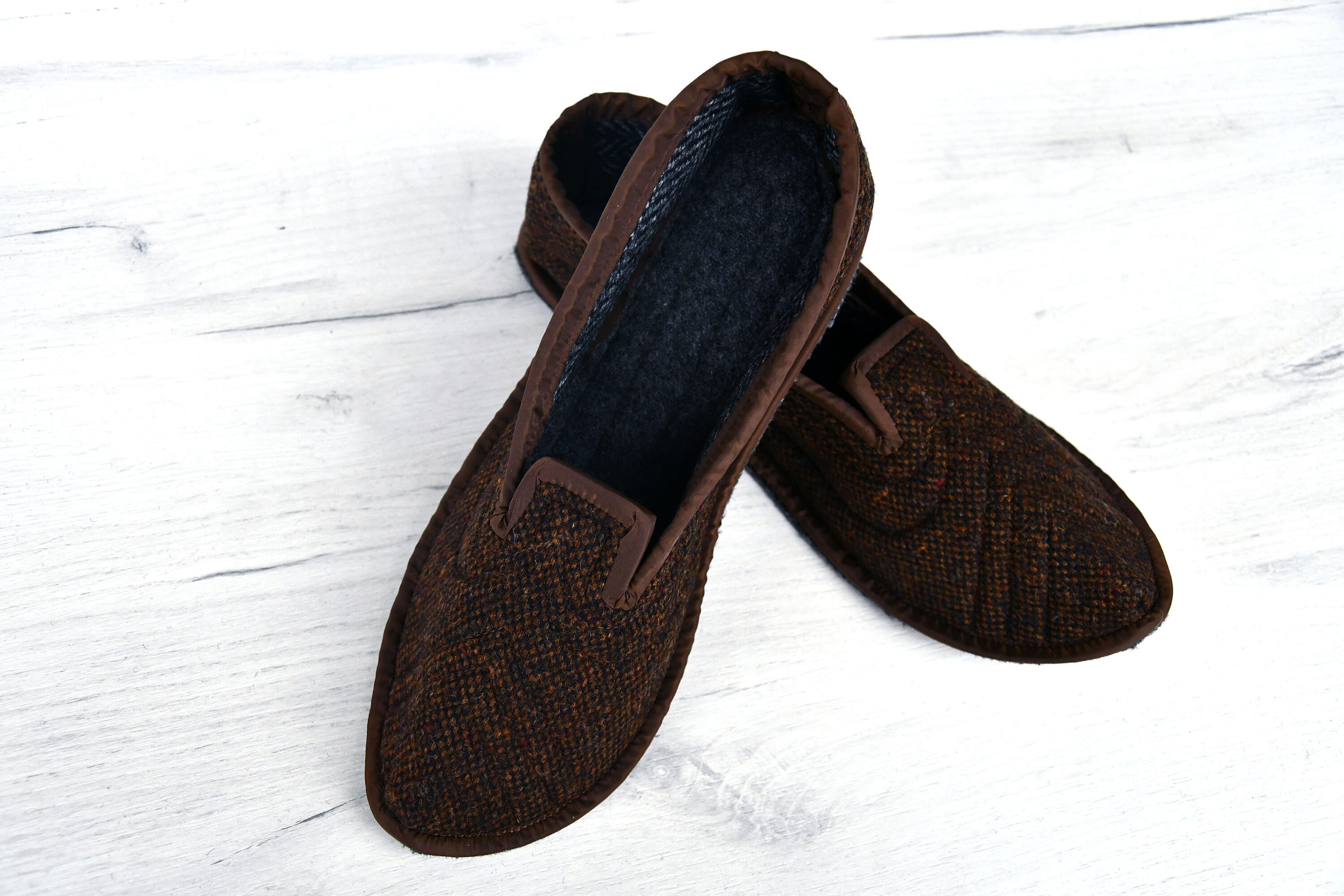 Wool House Slippers Men, Men Slippers, Wool Men Shoes, Warm Slippers