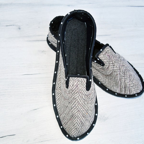 mens sheepskin house shoes