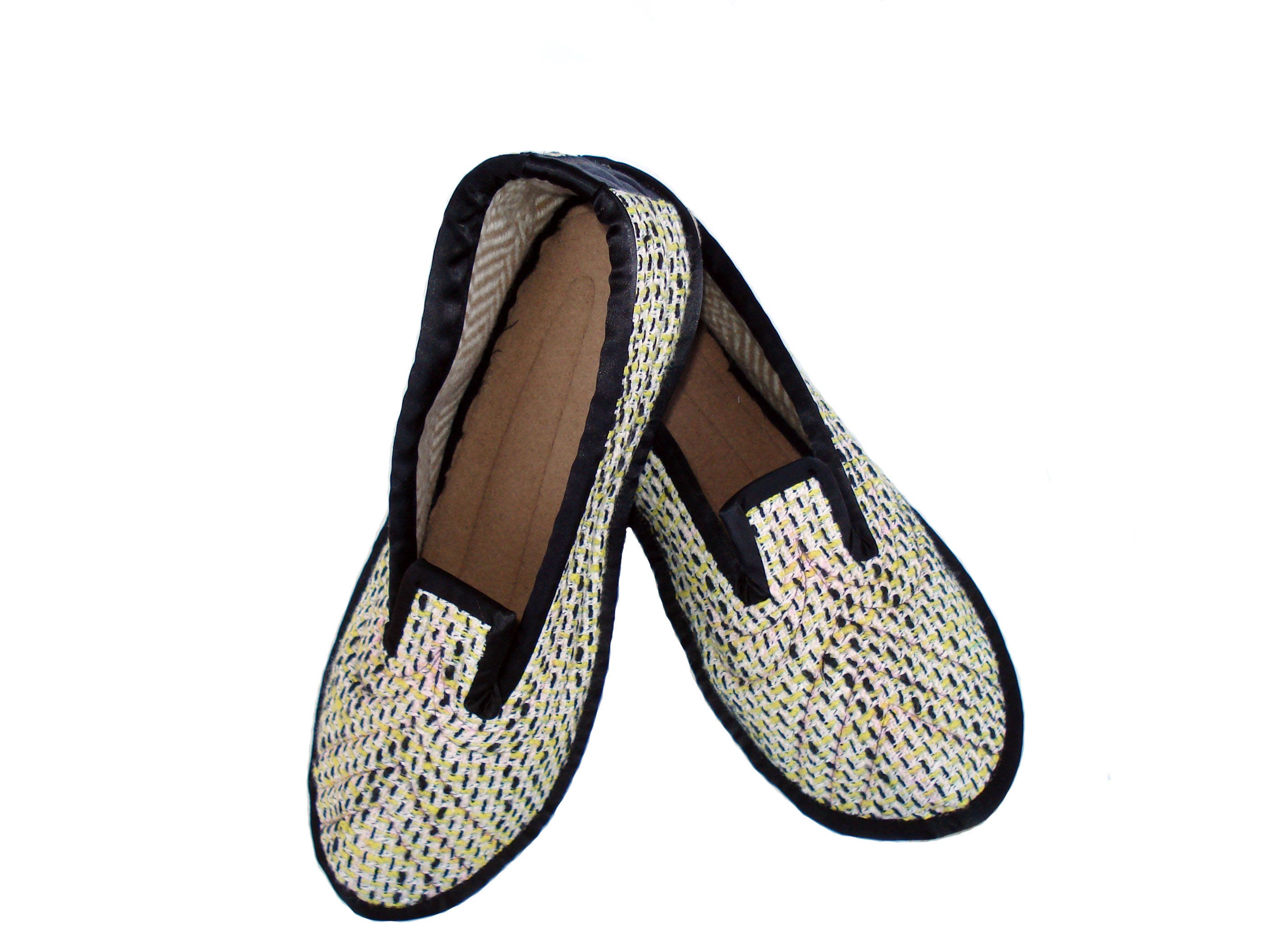 Black and White Wool Slippers Womens House Slippers Adults Etsy UK