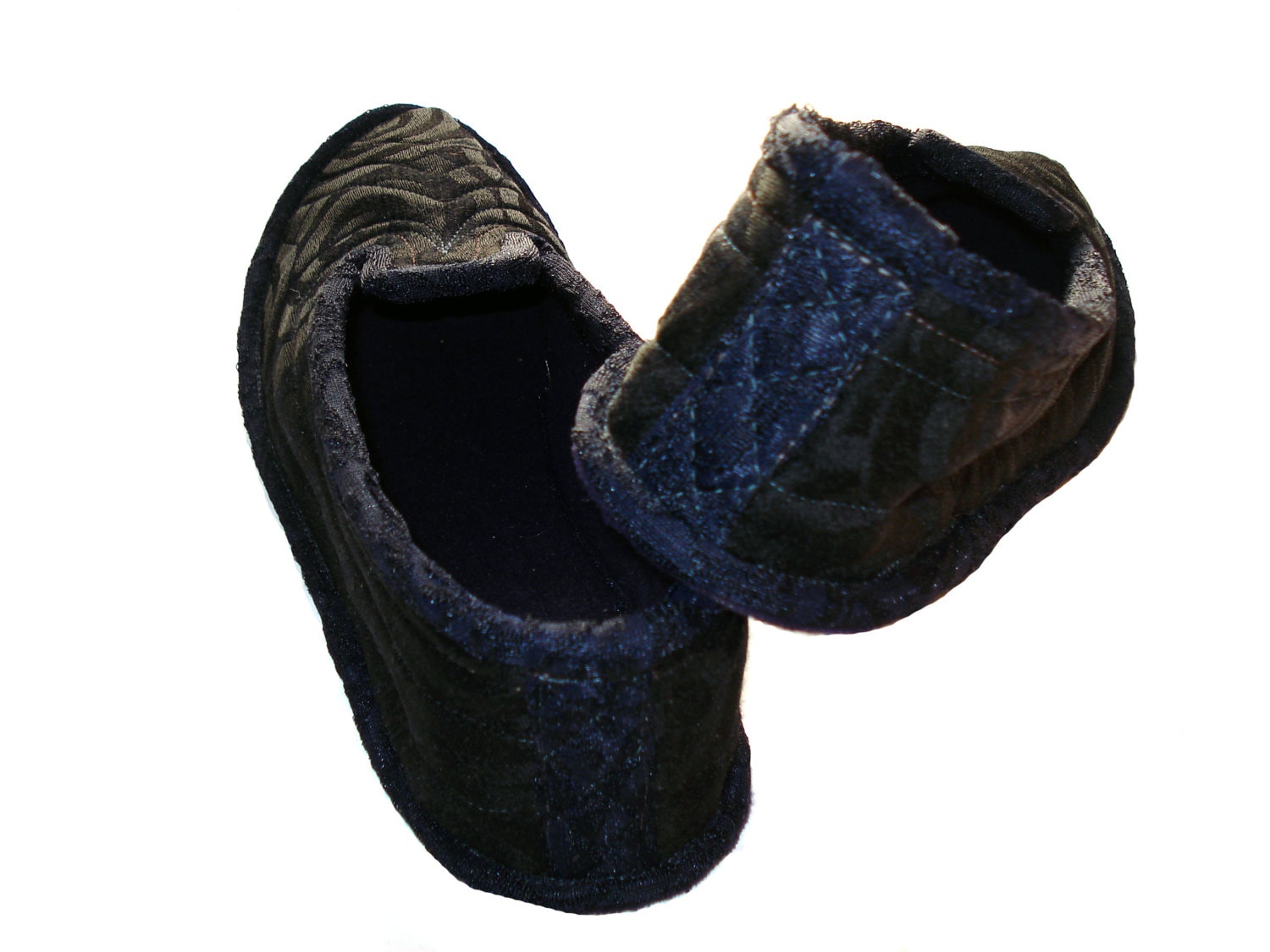 Black Womens Slippers, House Slippers, Wool Slippers, Ladies Slippers ...
