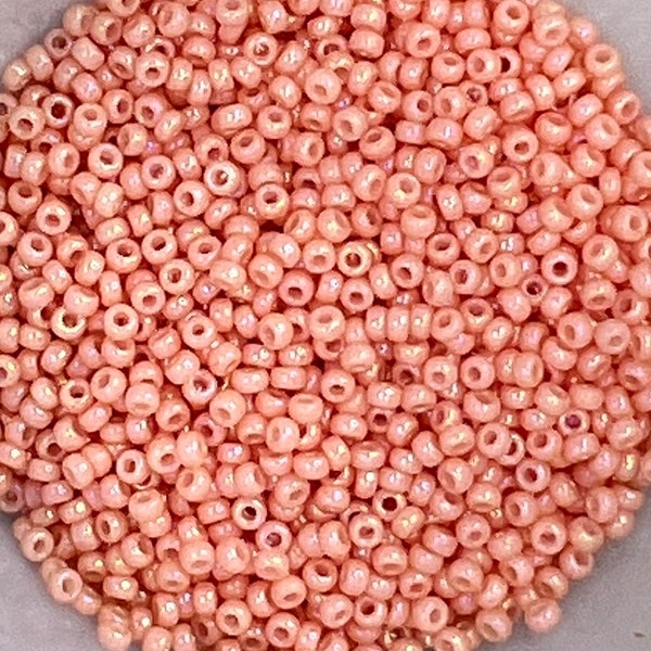 11/0 Miyuki Opaque Luster 30g, Light Coral, Seed Beads Japanese, 6” Tube, 30 grams, 429C, Round Rocaille