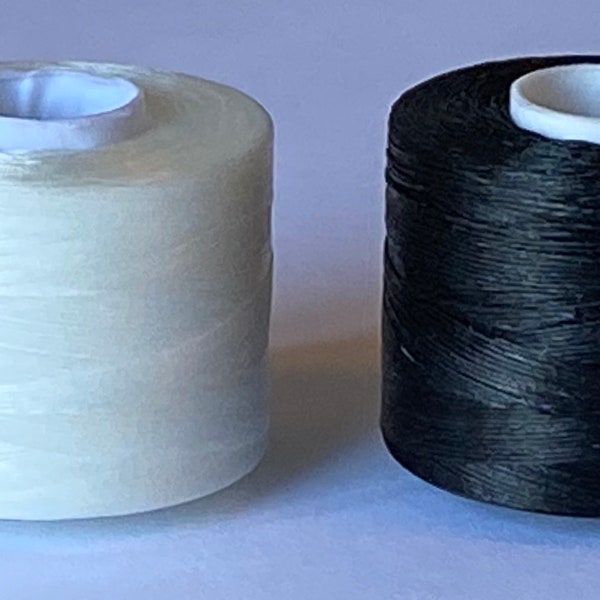 Size B, Nymo Beading Nylon Thread, White or Black