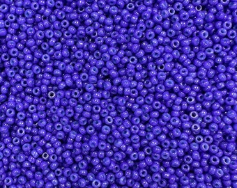 11/0 Miyuki Opaque 30g, Violet, Seed Beads Japanese, 6” Tube, 30 grams, 419F, Round Rocaille