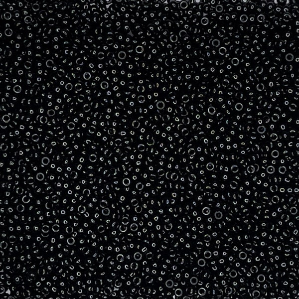 11/0 Miyuki Opaque Black, Seed Beads Japanese, 6” Tube, 30 grams, 401, Round Rocaille