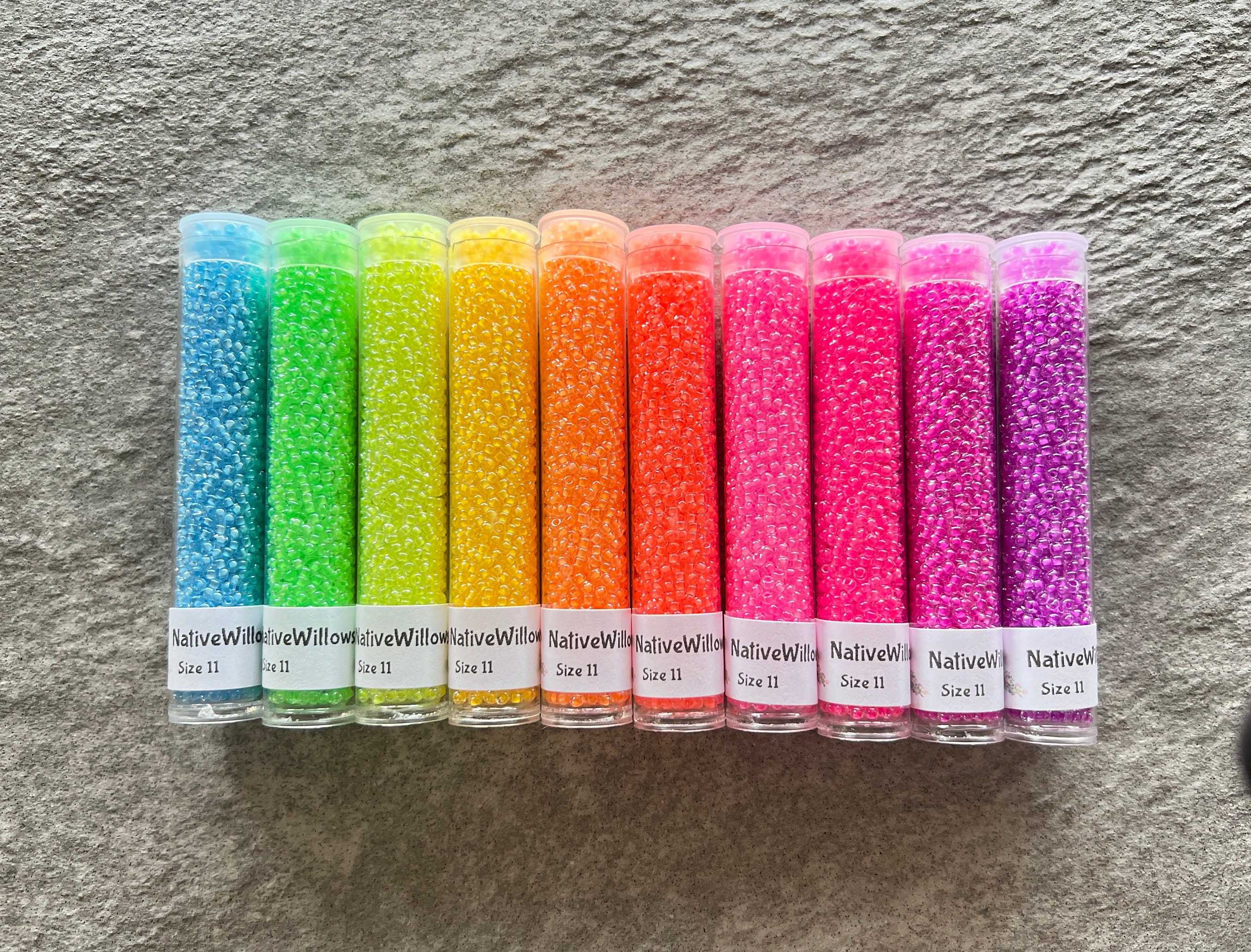 Miyuki ROUND 11/0 Seed Beads PRETTY IN PINK MIX (10 grams tube)