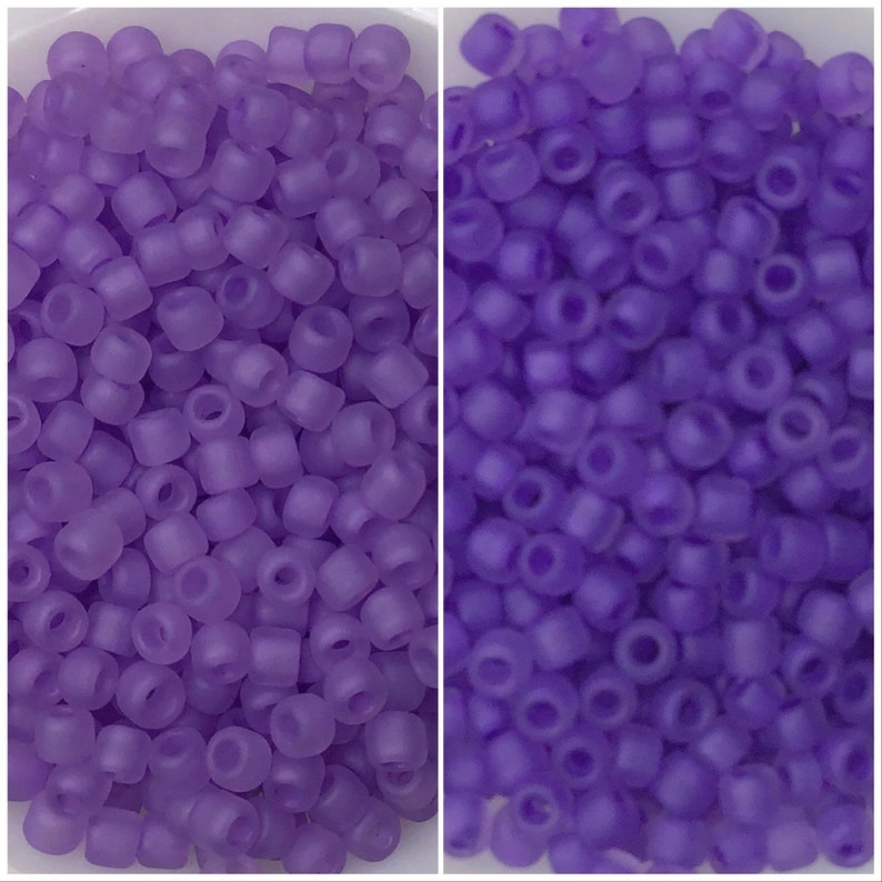 Luminous Matte Neon, Size 11/0 Seed Beads, 6 tubes of 30 grams X 10 colors image 5