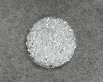 Matsuno White Satin, Size 11/0 Seed Beads, 6” Tubes  25 gram, Color 803