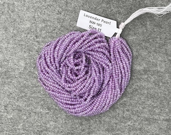 Lavender Pearl, 11/0 Czech Seed Beads, 1 Hank, #185
