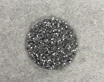 Matsuno Dark Gray Satin, Size 11/0 Seed Beads, 6” Tubes  25 gram, Color 808