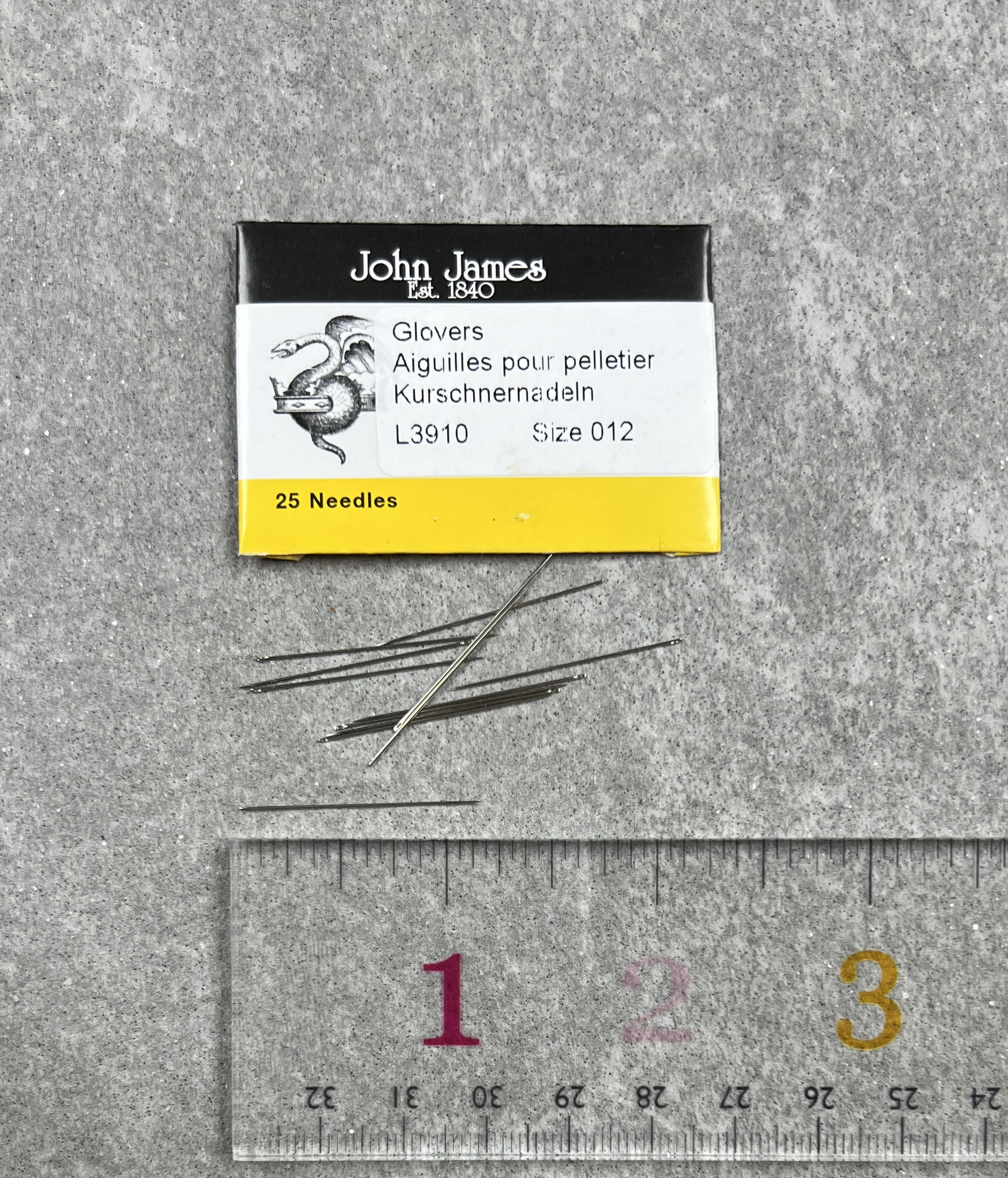 John James Glover Short Size 12 Beading Needles Etsy UK