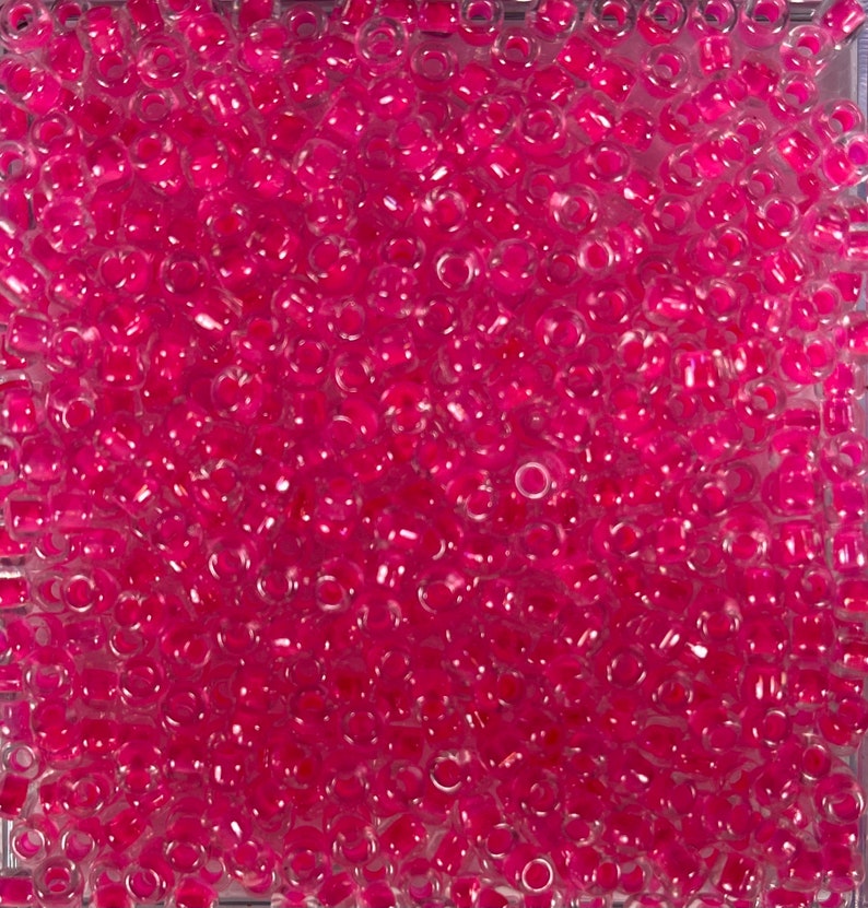 60 Seed Beads Japanese 30 grams X 10 colors Luminous Neon
