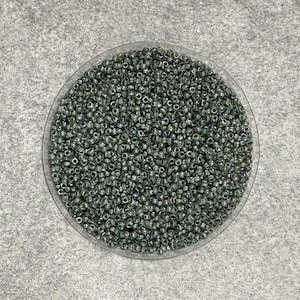 11/0 Miyuki Picasso 15g, Moss Agate, Seed Beads Japanese, 3” Tube, 15 grams, 4506, Round Rocaille