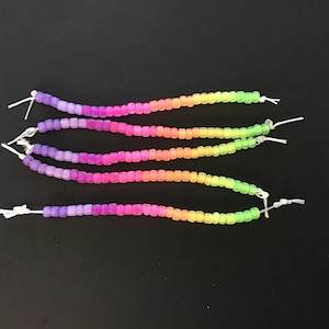 Luminous Matte Neon, Size 11/0 Seed Beads, 6 tubes of 30 grams X 10 colors image 7