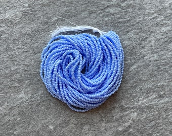 Light Blue 160, Charlotte Cut Beads, True Cuts, 11/0 Czech Seed Beads, 1 Hanks