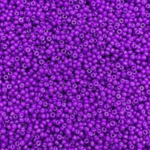 11/0 Miyuki Opaque 30g, Purple Fuchsia, Seed Beads Japanese, 6” Tube, 30 grams, 419B, Round Rocaille