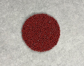11/0 Miyuki Duracoat 15g, Dark Maroon, Seed Beads Japanese, 3” Tube, 15 grams, D4470, Round Rocaille