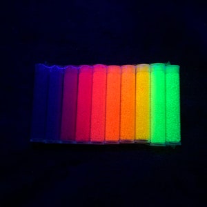 Luminous Matte Neon, Size 11/0 Seed Beads, 3 Tubes X 15 gram X 10 Colors image 2