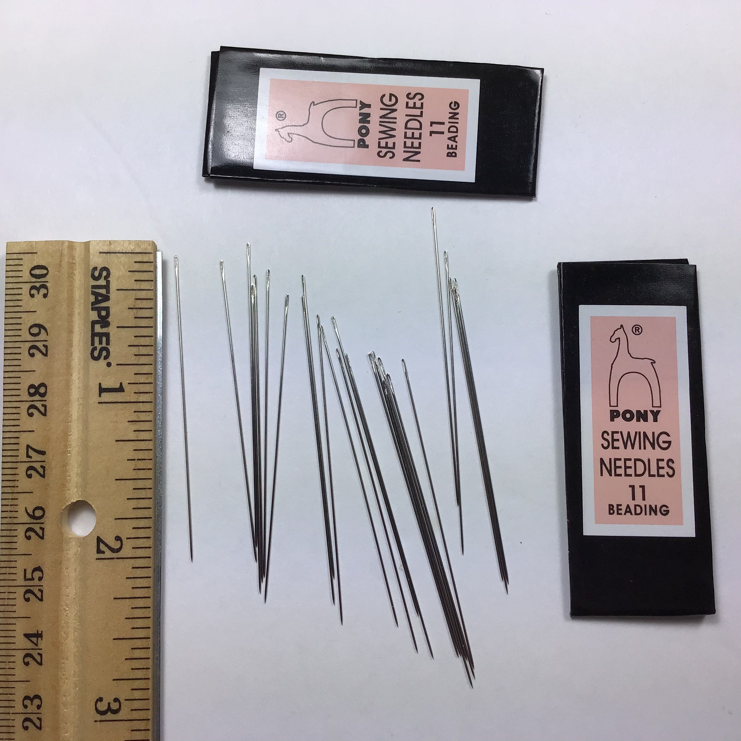 Pony Sewing Beading Needles Size 11 packages of 25 Etsy