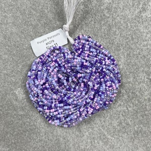 Purple Parasol Mix, 11/0 Czech Seed Beads, 1 Hank #1279