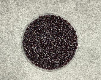 11/0 Miyuki Picasso 15g, Dark Autumn Jasper, Seed Beads Japanese, 3” Tube, 15 grams, 4504, Round Rocaille