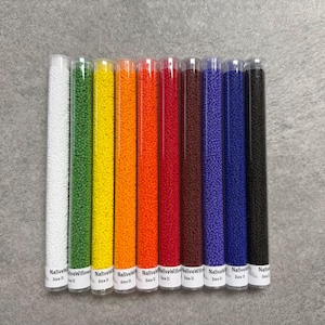 Miyuki 11/0 Seed Beads, Opaque Fire Colors, 10 Color Set