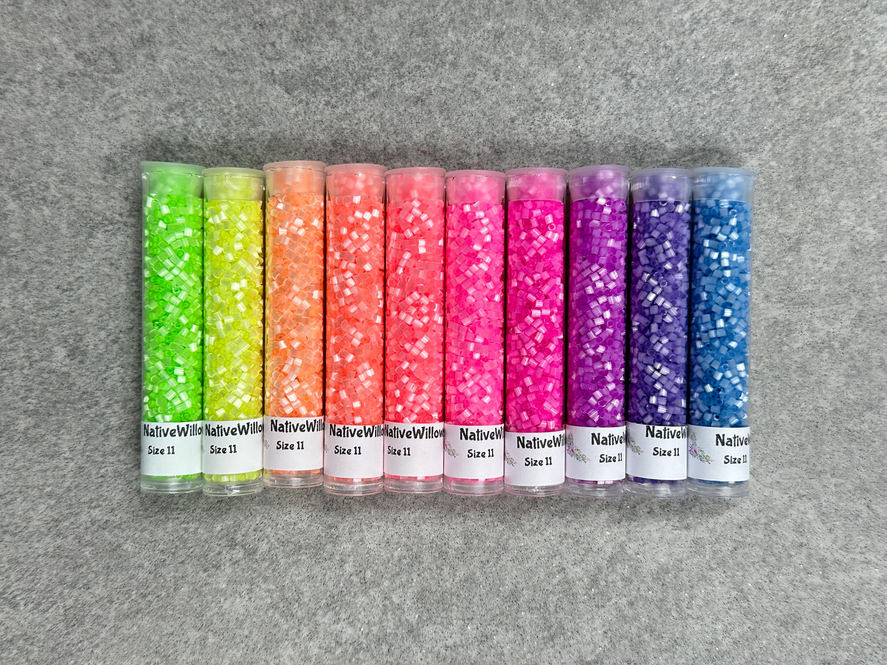 DB00-2039, Miyuki 5.2g Ocean Blue Luminous Neon DB00-2039, Miyuki 5.2g Ocean Blue Luminous Neon