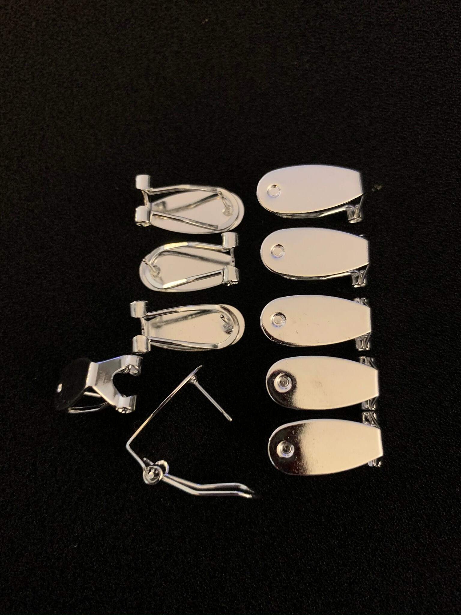Fingernail Earring Post, 5 pairs, 10 pieces total