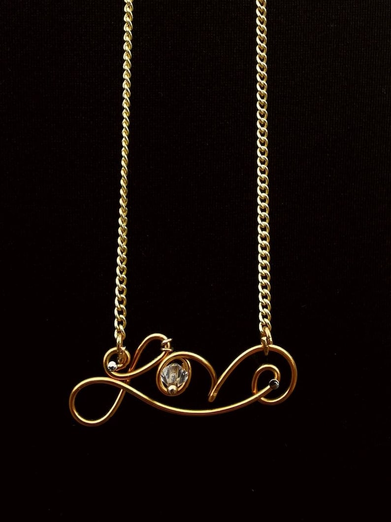 Wire Name Necklace, Personalized Jewelry, Teen Gift, Wire Wrapped