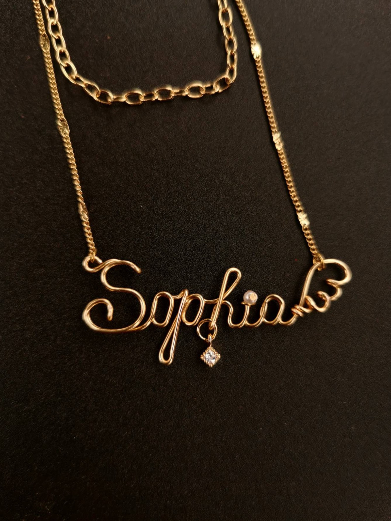 Wire Name Necklace Personalized Jewelry Teen Gift Wire Wrapped wire-name-necklace-personalized-jewelry-teen-gift-wire-wrapped