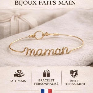 custom mom bracelet gold wire handmade name bracelet personalized jewelry gift for mom minimalist bracelet