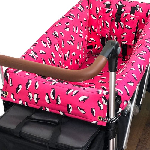 Hot Pink Penguins Stroller shops Wagon Liner For Keenz