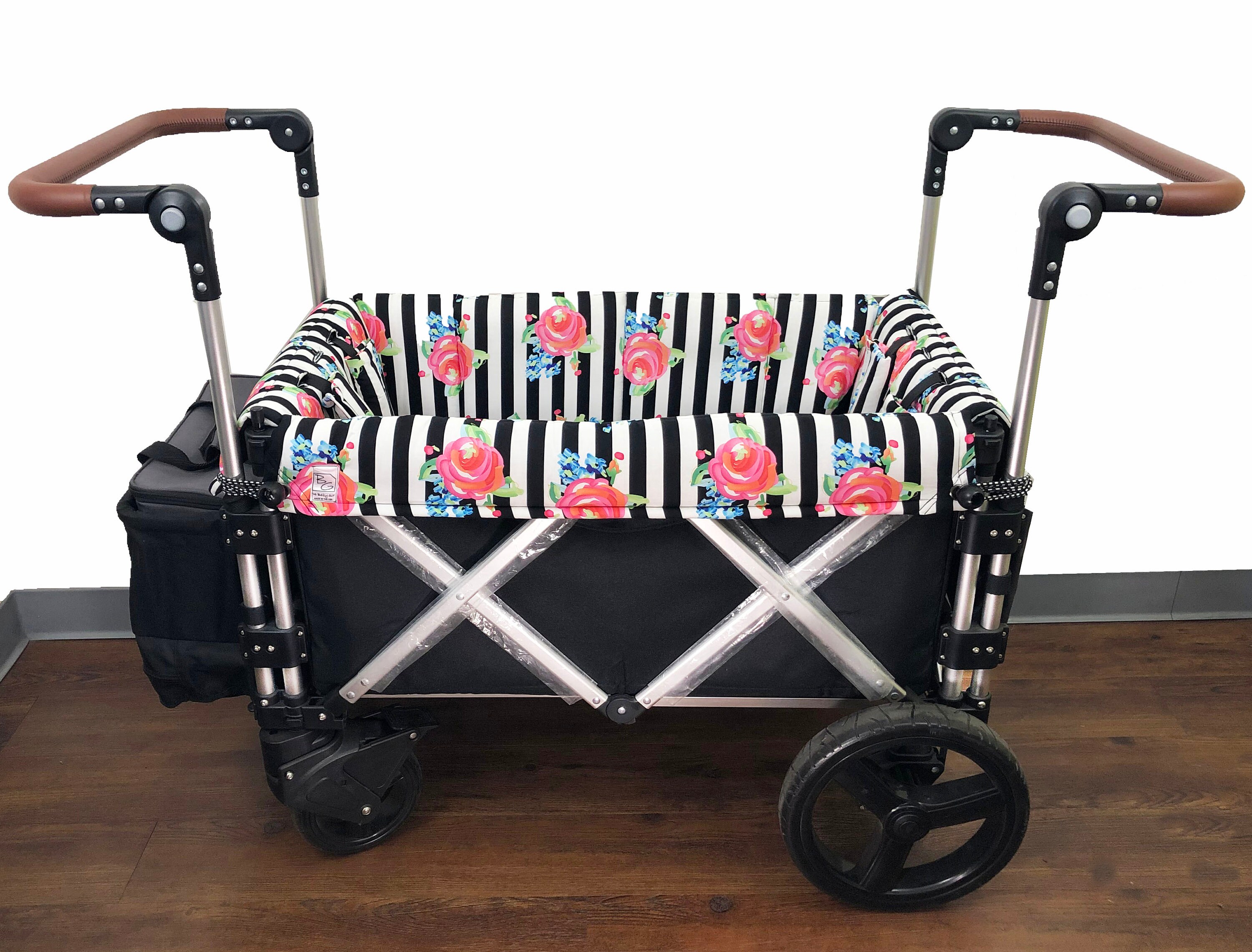 Striped Roses Stroller Wagon Liner for Keenz Etsy