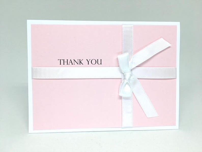 Bridal Shower Themed Bridal Shower Thank You | Baby Pink Thank You Cards Baby Shower Themed Baby Shower