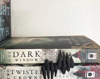 One Dark Window Nightmare Claws Book Nook Insert - Be Wary Be Clever Be Good - Romantasy Dark Romance - Bookshelf Decor - Bookish Gift