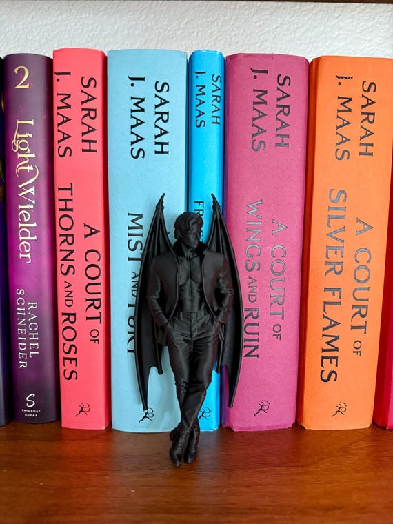ACOTAR inspired Rhysand Book Nook - Bat Boys - Feyra - Shadow Daddy - Velaris - Romantasy - Bookshelf Decor - Bookish Gift - Smut