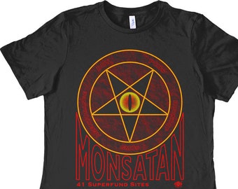 Monsatan - Anti Monsanto Is Evil Environmental shirt - Agent Orange GMO DDT Glyphosate Men's and Women's T-shirt Screen Printed!