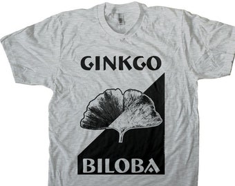 Ginkgo Biloba Leaf, Ginkgo Tree, Ginkgo Shirt - Women's and Men's T-shirt Screen Printed!