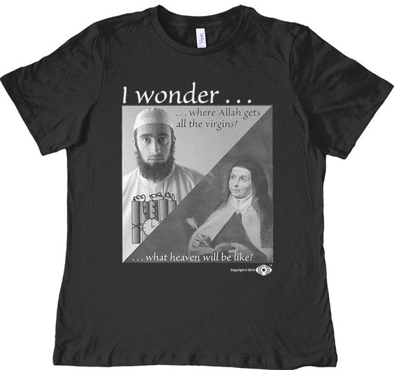 Virgins for Bombers Atheist Shirt Atheism Joke About Heaven - Etsy