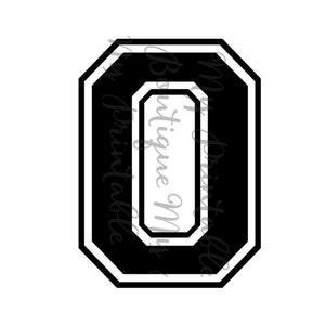 Iron on number 0 for t shirt transfer INSTANT DOWNLOAD