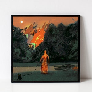 May the Bridges i Burn light the way - Giclée-Druck