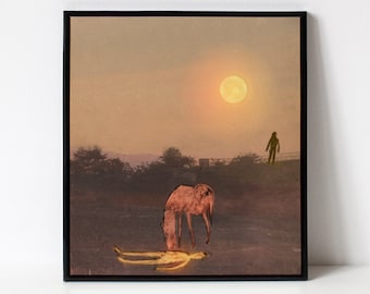 Moon Horse Healer - giclée print