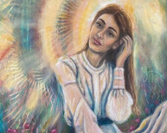 Comfort - Der Fuchs Fine Art Print 20x25cm- Divine Feminine Art