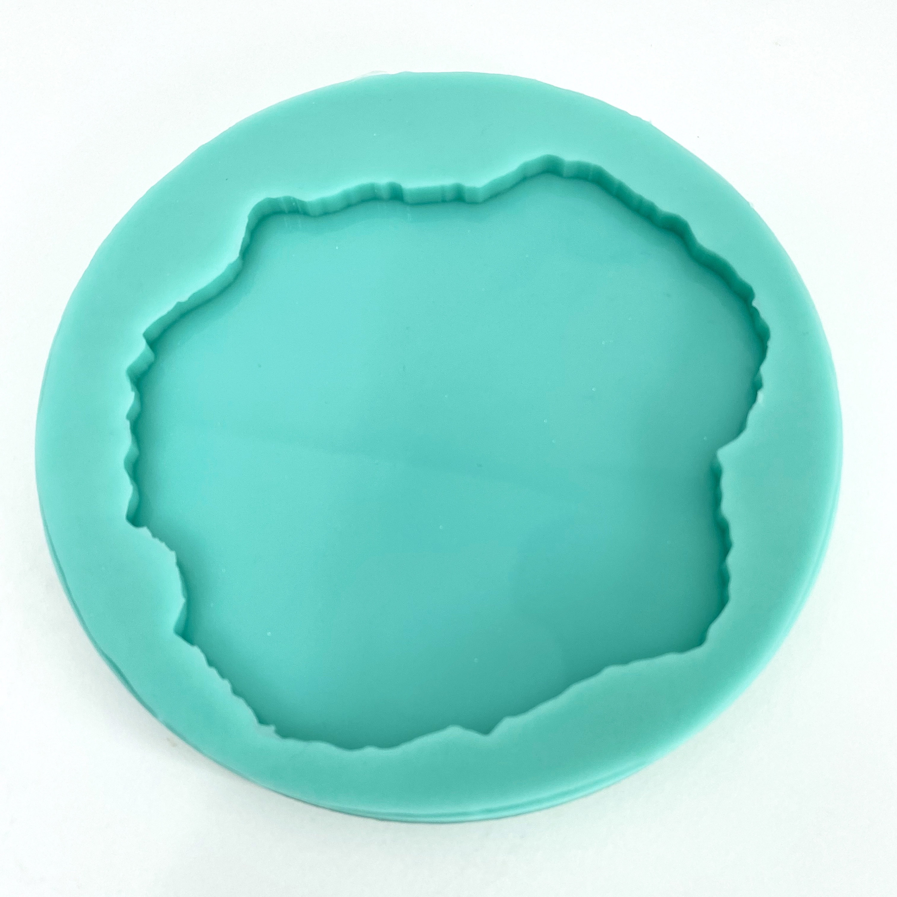 Resin coaster mold silicone mold for geode resin coaster Etsy